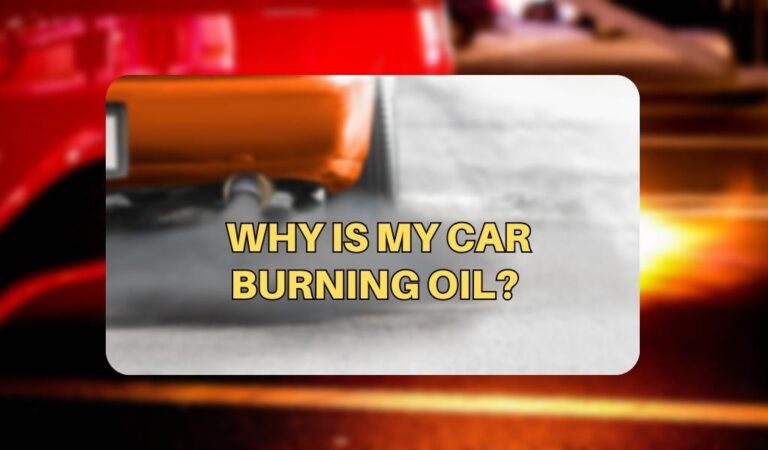 Car burning oil