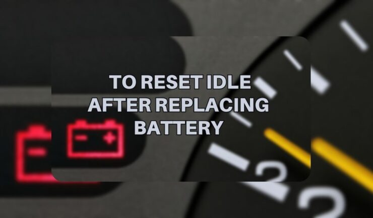 How to reset idle after battery replacement