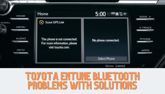 Toyota Entune Bluetooth Problems with Solutions