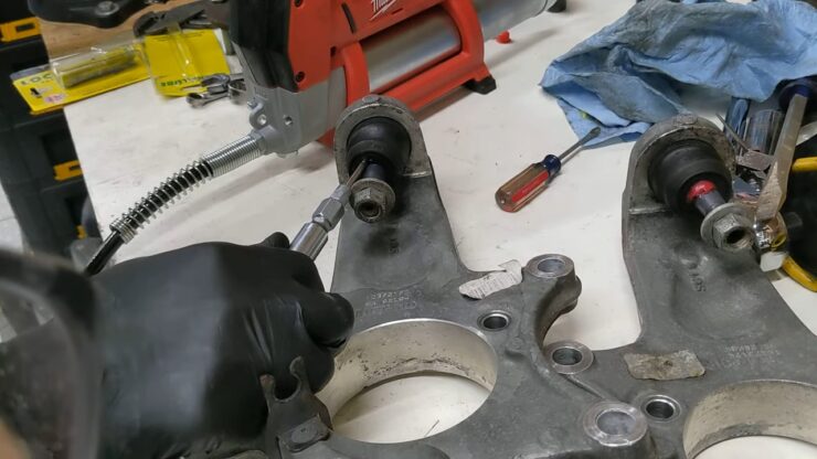 how to grease a ball joint without a zerk fitting