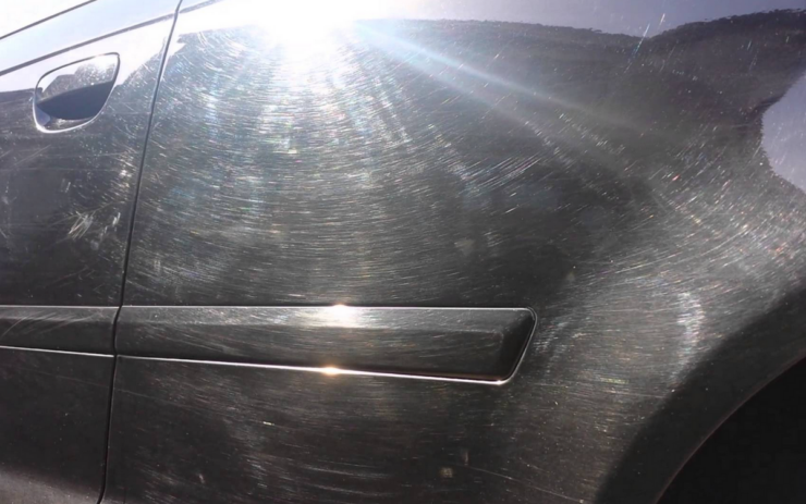 Swirl Marks on a car exterior