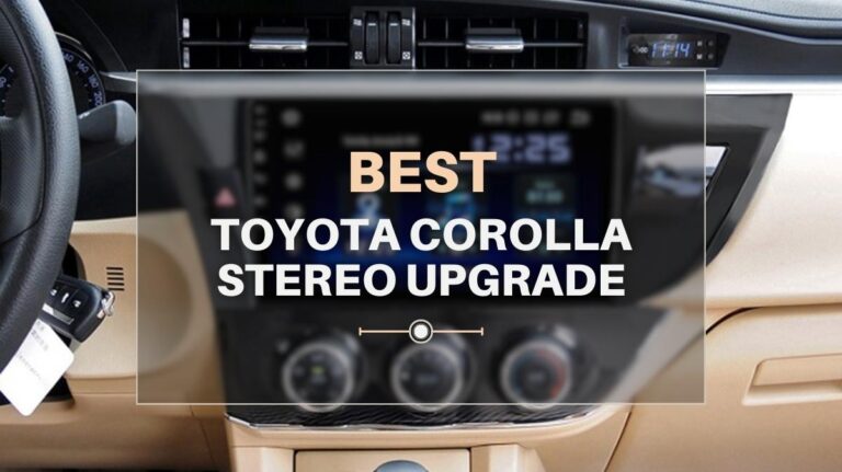 Toyota Corolla Stereo Upgrade