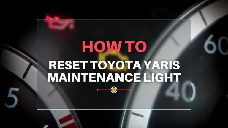 Toyota Yaris Maintenance Light