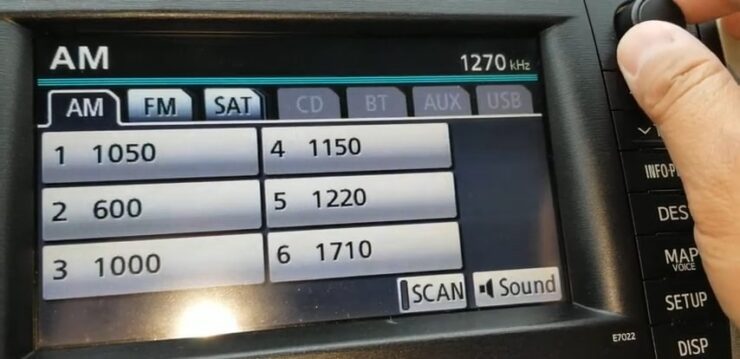 radio preset on my Prius MFD